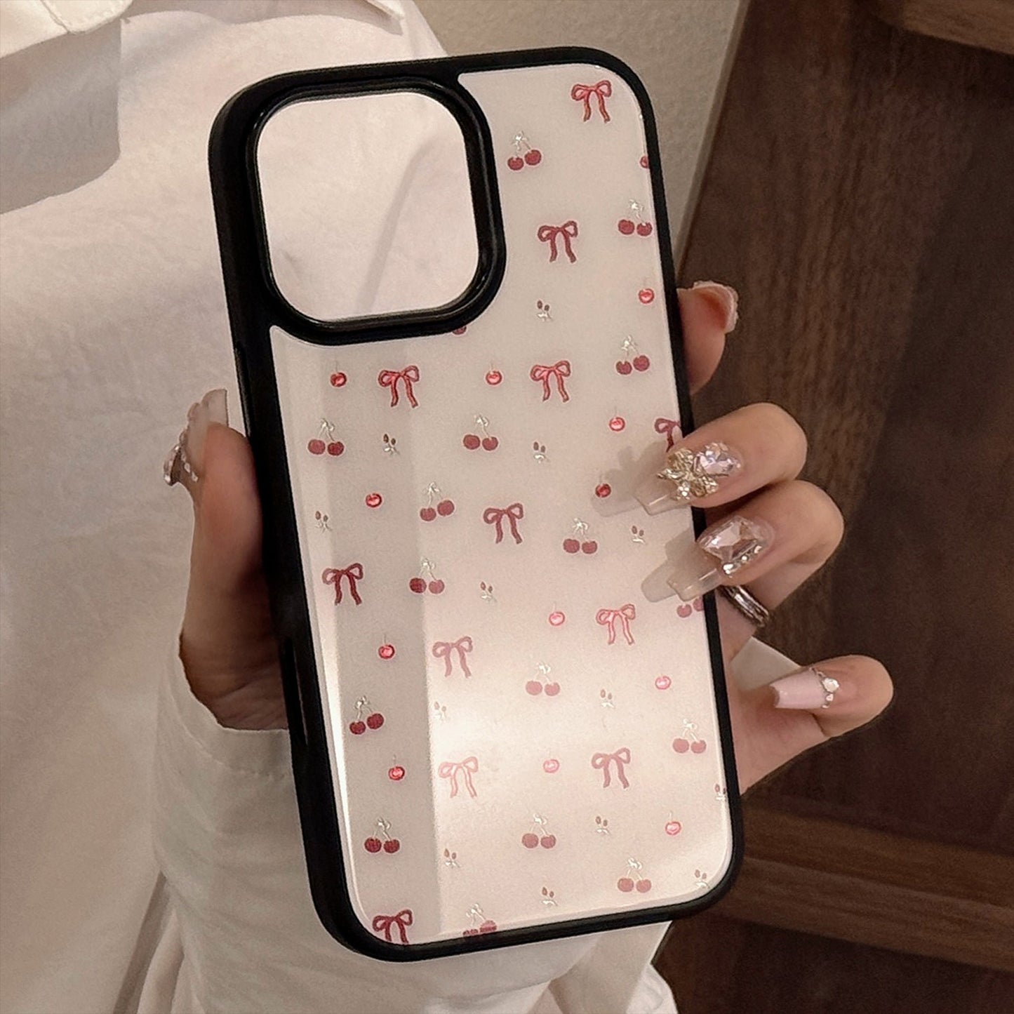 Gilt ins cherry iphone 16 apple 15promax phone case 13/14 glass 12 for 17 premium hard